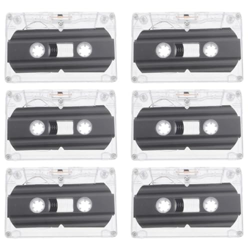 OSALADI Blank Cassette Tapes, 6pcs 30 Minute Blank Audio Recording Cassette Tape Empty Cassette Tape Recordable Tapes for Greeting Teaching, 11.00X7.00X2.00CM, (B0TUG4EIJS6ES07926JYN14K)