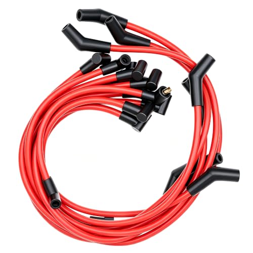 M12259C301 9PCS New Red 10.5mm Racing Spark Plug Wires Set