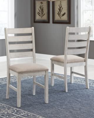Signature Design By Ashley Skempton Modern Farmhouse Dining Room Chair, 2 Count, Whitewash #TOP2