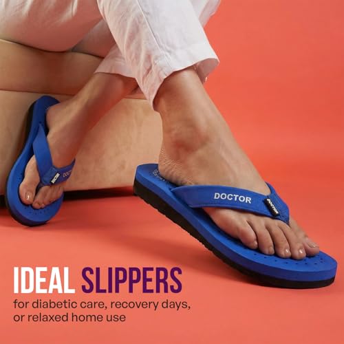Image of DOCTOR EXTRA SOFT Women's Ortho Care Orthopaedic and Diabetic Feel Good Super Comfort Dr Sliders /Flip-flops /House Slippers [OR-D-16]