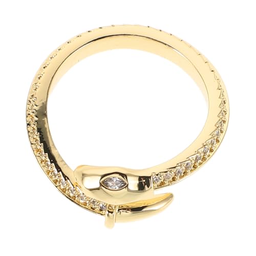 Bague serpent ajustable en acier pour femme : bijou d'exception style reptile mystique