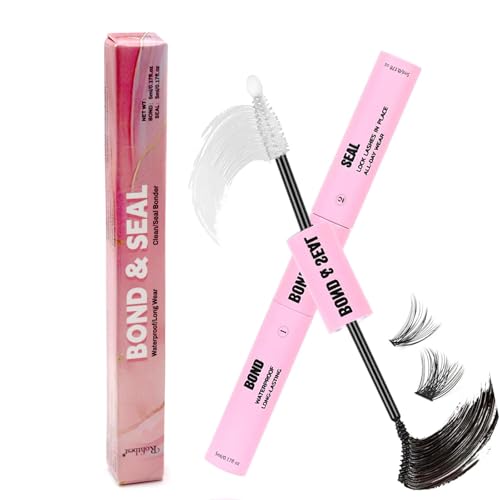 Rofitbest Eyelash Glue - Super Strong Hold Lash Bond & Seal Latex Free Mascara Wand Glue for Individual Cluster DIY Eyelash Extensions