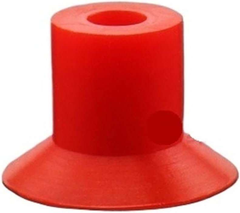 10 pcs Robot Vacuum Suction Cup Red Corrugated U8 U15 Industrial Pneumatic Accessories(Red,U15)