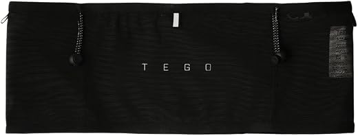 TEGO Pacer Running Belt | Bounce-Free Tubular Run Belt with Expandable Pockets | 4-Way Stretch | Jacket/Pole Carry Straps...