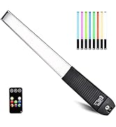 LUXCEO RGB LED Photography Lighting Portable Wand Handheld LED Video Light 1000 Lumens CRI 95+ US...