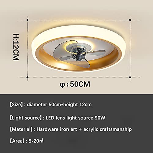 Ventilateur de plafond pour le salon avec lumière et commande - 4