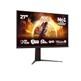 AOC Q27G4ZD Monitor 27 Pulgadas, 280Hz Panel QD-OLED, 0.03ms GtG, HDR400 TrueBlack, Adaptive Sync, G-Sync Compatible, Altura Ajustable, (2560x1440 HDMI 2X 2.1 DP 1x 1.4 USB Hub) Negro