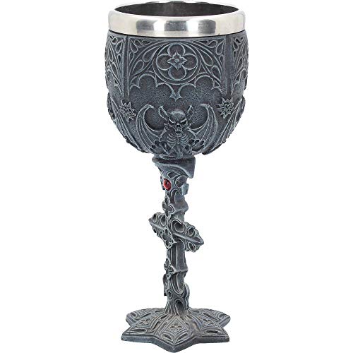 Nemesis Now Vampires Goblet 18.8cm Black, Resin w/stainless steel insert, One Size - Image 6