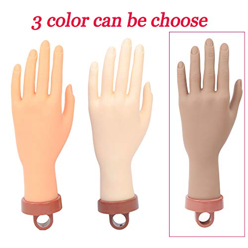 Practice Hand For Acrylic Nails, Nail Hand Practice, Hand For Nail Practice, Flexible Bendable Mannequin Hand, Professional Nail Art Trainer Acrylic Practice Hand 1Pc #TOP7