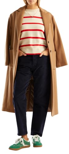 Pantalon Benetton 434RUE00X en Blu Scuro 905, l'élégance d'une coupe épurée