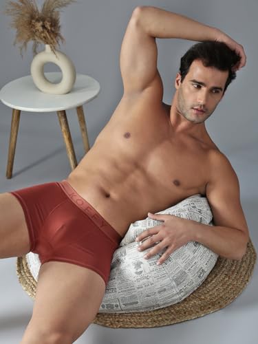 Image of KOFFY Men's Cotton Lycra Mini Trunks with 4-Way Stretch | Wrinkle-Resistant | Ultra-Soft Elastic I 2X Absorbent