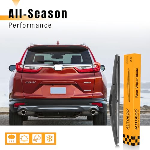 AUTOBOO 10 Inch Rear Wiper Blade Replacement for Honda HRV 2022-2016 CRV 2023-2025 Mitsubishi Outlander Sport 2022-2011 Leaf QX80 QX56-BACK Windshield Wiper Blade -Original Factory Quality (Pack of 1) by AUTOBOO - Image 8