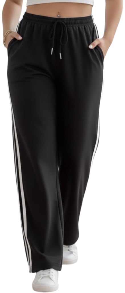 Women Joggers – High Waist Cotton Track Pants with Pockets | Gym Jogger Pants for Women | Casual Travel | Gym Lounge Wear-Pack of 1