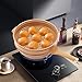 JAYGOVAN Microwave Pressure Cooker Multifunctional Pottery Clay Non-Stick Micro Pressure Pot with Basket&Spatula Steam Boil Bleach Fry Integrated Miniature Pressure Cooker for All Kinds of Stoves