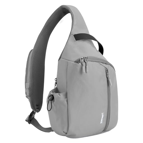 Crossbody Sling Bag, Chest Bag with RFID Blocking & Adjustable Stabilizer Strap, Lightweight Shoulder Bag, Water-Resistant Compact EDC Bag for Travel, Hiking, Outdoor Activities