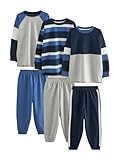 Looks tendance NEXT Garçon Pyjamas Longs, Lot de 3 Blue/Navy/Grey 15 Ans
