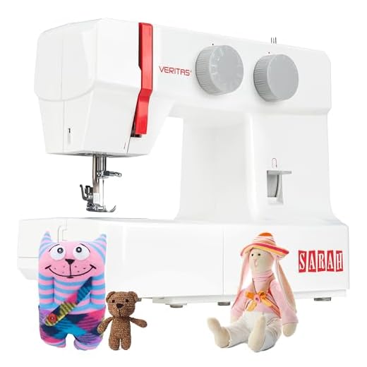 VERITAS Sarah - Mechanische Nähmaschine für Näh-Anfänger & Einsteiger mit 13 Stichprogrammen, Freiarm, LED-Nählicht und elektrischem Fußanlasser