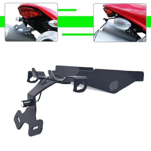 Support de Plaque Moto pour Monster 696 796 1100 Arrière Ajustable - 3