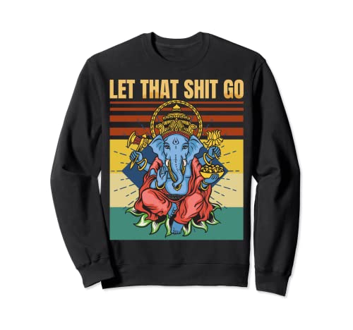 Yoga - Spiritual Ganesha - Meditation - Funny Retro - Gift Sweatshirt