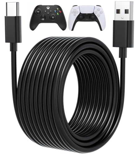 15ft Long USB C Cable PS5 Controller Charger Cord...
