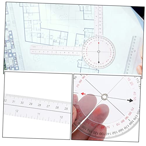 VILLCASE regla medidora de ángulos 6 piezas miniatura 3