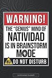 natividade tocantins historia  Natividad: Warning The Genius Mind Of Natividad Is In Brainstorm Mode - Natividad Name Custom Gift Planner Calendar Notebook Journal