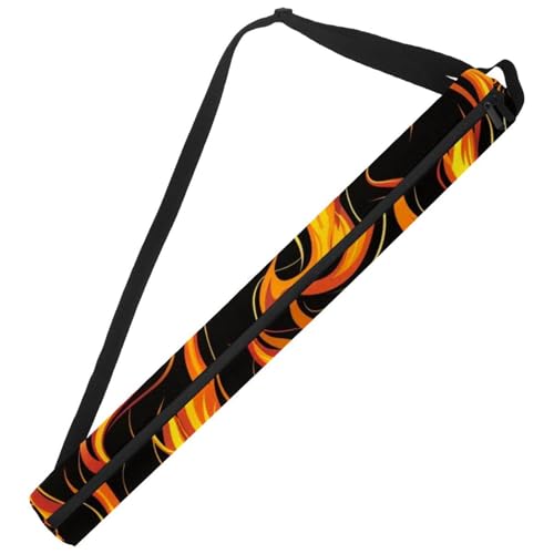 Funda térmica de cerveza para bolsa de golf con capacidad de 7 latas y diseño de llamas ardientes