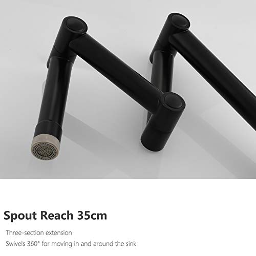 Robinet de cuisine pliant et extensible avec bec pivotant - 8