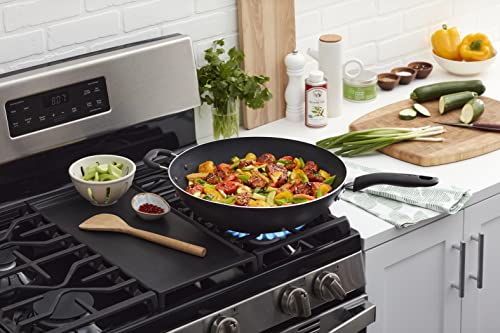 Image of T-Fal Specialty Nonstick Woks & Stir-Fry Pan 14 Inch Oven Broiler Safe 350F Cookware, Pots and Pans, Dishwasher Safe Black