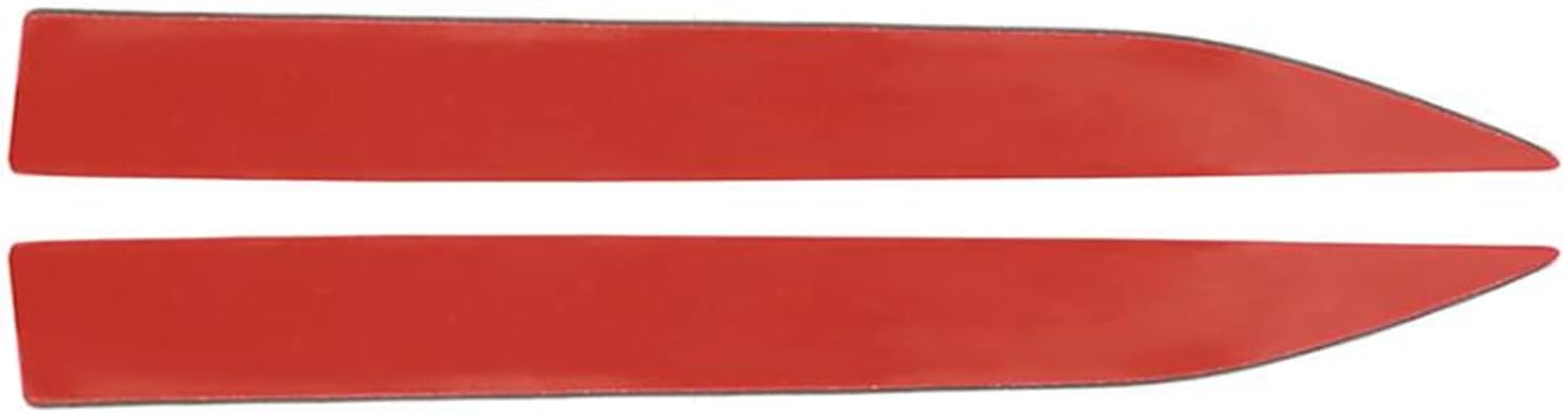 Maple leave Chrome Stickers Motion Blade Side Emblem Badge (Red)