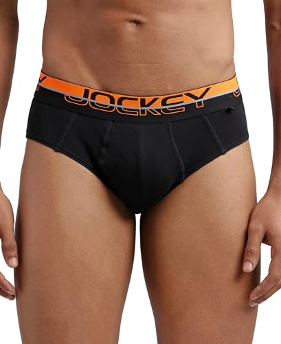 Image of Jockey FP01 Men Super Combed Cotton Solid Brief with Ultrasoft Waistband