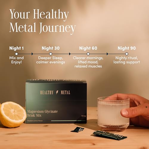 Magnesium Drink Mix Sachets for Sleep, Relaxation & Daily Support, Magnesium Glycinate Powder, Raspberry Lemon Flavour, Easy to Mix Supplement, 7 Sachets - Image 4