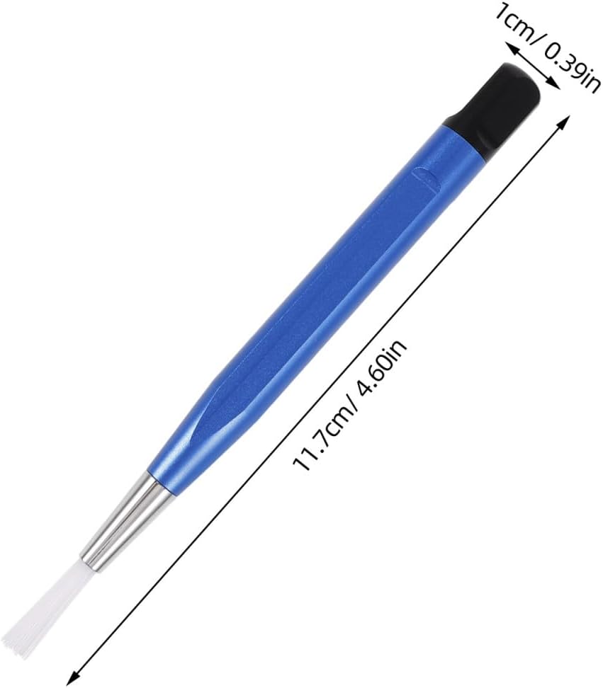 Ergonomic Fiberglass Cleaning Pen, Multipurpose Scratch Brush, Rust Remover Tool, for Watch Jewelry Coin PCB Electronic Surface Polishing Cleaning 4.60X0.39X0.39in