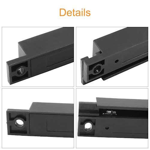 Image of Biaungdo 6 Pcs Brown Wired Magnetic Door Window Contact Reed Switch, Surface-Mounted NC Magnetic Door Contact Sensor Alarm Reed Switchfor Window, Cabinet, Wooden Doors, with Screws