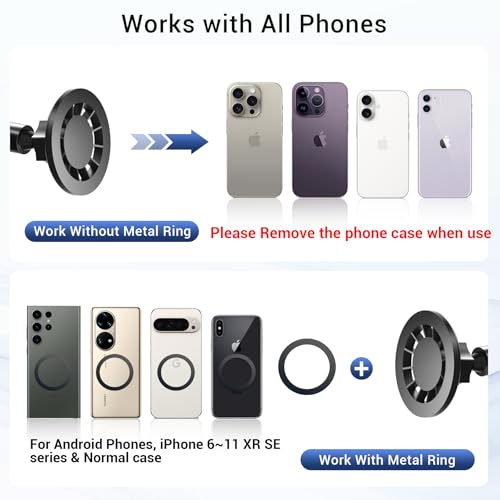 Magnetic Phone Holder for Bed Laying Down with Remote Page Turner, Bedside Gooseneck Phone Stand with Clicker for Reading, Flexible Mount with Wireless Scrolling Ring for iPhone/Tiktok/Short Video - image 9