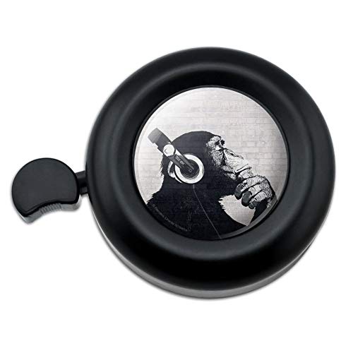 GRAPHICS & MORE Headphone Chimp Monkey Wall Bicycle Handlebar Bike Bell