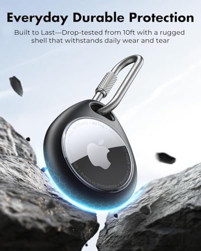 image for UNBREAKcable AirTag Holder for Apple - 4 Pack Air Tag Case [Profession