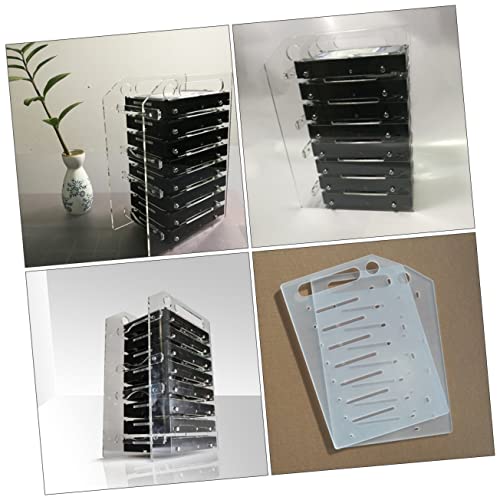 Base para Disco Duro 8 Capas HOMSFOU Acrílico Transparente miniatura 5