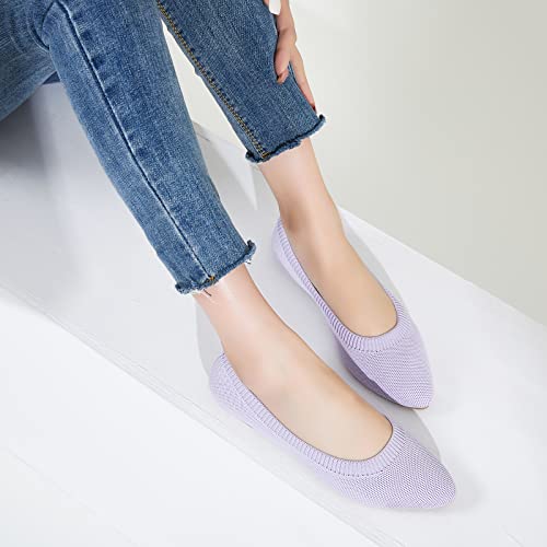 Image of BABUDOG Women's Mesh Flats Shoes Pointed-Toe Dress Shoes for Women Black Flats Comfortable Memory Foam Flats