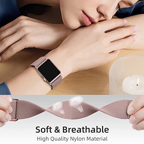 Image of DaQin 3 Pack Stretchy Solo Loop Compatible with Apple Watch Bands Men Women