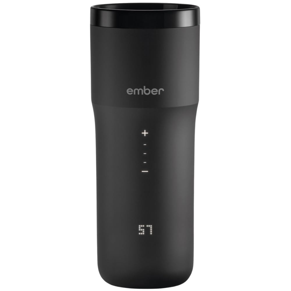 Ember Temperature Control Smart Travel Mug 2+ with Apple Find My Feature - 355 ml App-Controlled, Rechargeable Insulated Coffee Flask with Leakproof Lid - Fits Most Cup Holders - 3-hr Battery Life