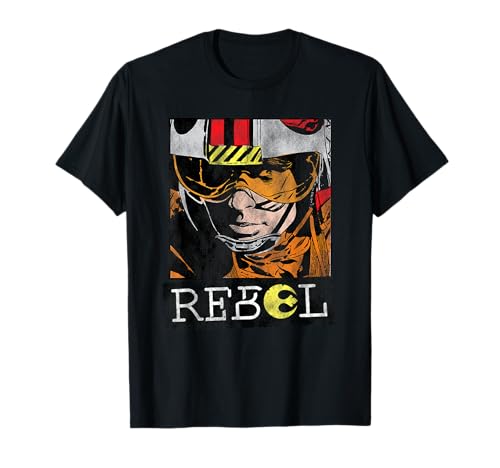 T-shirt Star Wars Luke Skywalker Rebel t-shirt geek homme en coton retro