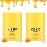 KISSIO Honig Lippenbutter Set,Lippenbalsam mit 1000 ppm Propolis Extrakt,Ceramide AP und Phytosphingosin,Langanhaltende Feuchtigkeit und Nährstoffe für die Lippen,Pflege der Lippenlinien