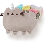 GUND Pusheenicorn Pusheen Cat Plush Stuffed Unicorn Coin Purse, Gray, 7