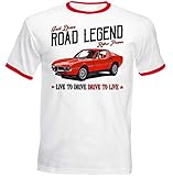 alfa montreal teile  Teesandengines Men\'s Alfa Romeo Montreal Red Ringer T-Shirt Size Large