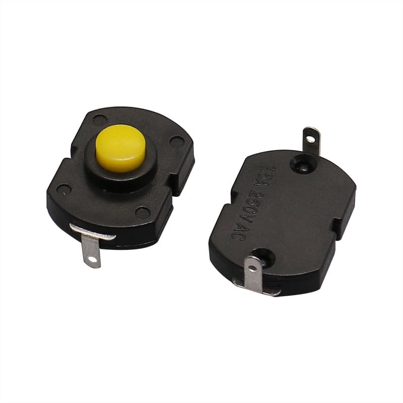 AESTIQUO 懐中電灯 強力 ハンディライト 軍用 最強 大容量 USB充電式 IPX6防水 高輝度 4モード調光 ズーム式 アルミニウ –  Aestiquo 10個 懐中電灯スイッチ 垂直 2フィート YT-1813-DF 曲げ足 懐中電灯ボタン LED 懐中電灯ボタン