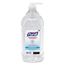 Purell Advanced Hand Sanitizer Refreshing Gel, Clean Scent, 2-Liter Pump Bottle Pack of 1. 9625-04