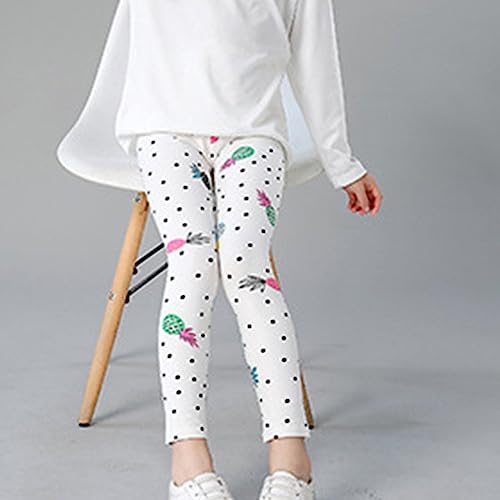 Girls Leggings Toddler Cotton 𝐂artoon Print Long Trousers Elasticated Sports Leggings with Cute Pattern Running Pants3