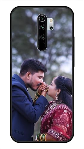 Image of NDCOM for Customised Redmi Note 8 Pro Back Covers | Durable Redmi Note 8 Pro Cover | DIY Personalised Photo Design | Customized Gift Custom Text Name Printed Glass Case