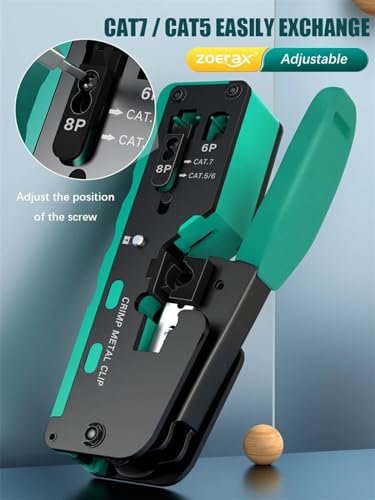 Outil de sertissage RJ45 vert : finis les câblages ratés